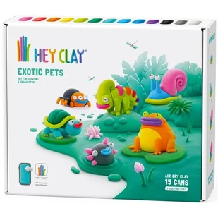 Hey Clay, Egzotyczne Zwierzęta, masa plastyczna - Masy plastyczne - miniaturka - grafika 1