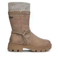 Botki damskie - Botki Jana 8-26472-41 Beżowy - miniaturka - grafika 1