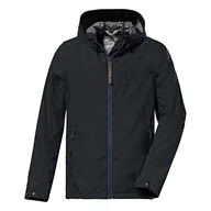 Kurtki męskie - G.I.G.A. DX Męska kurtka softshell/kurtka outdoorowa z kapturem - GS 9 MN SFTSHLL JCKT, granatowa, 4XL, 38213-000 - miniaturka - grafika 1