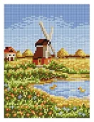 Pasmanteria - Kanwa z nadrukiem młyn (2009) - miniaturka - grafika 1