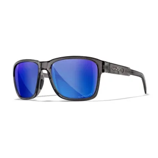 Okulary Wiley X Trek Captivate Polarized Blue Mirror Gloss Crystal Dark Grey Frame - Odzież taktyczna i umundurowanie - miniaturka - grafika 1