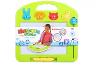 Tablice dla dzieci - ElektroStator Tablica magnetyczna znikopis duża z rysikiem i stempelkami pieczątki Y214 Y214 - miniaturka - grafika 1