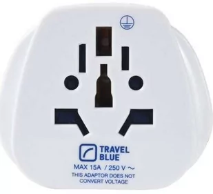 Travel Blue Adapter / przejściówka World - USA, biała - Złącza, przejściówki, adaptery - miniaturka - grafika 1