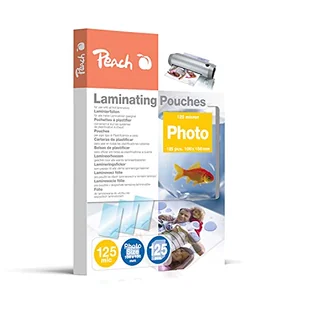 Peach S-PP525-19P folie do laminowania, fotosize 106 x 156 mm, 125 mikronów, 125 sztuk, do wszystkich dostępnych na rynku laminatorów - Laminatory - miniaturka - grafika 1