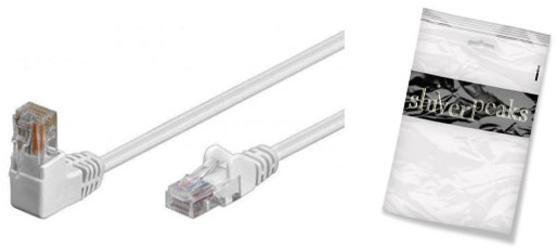 Shiverpeaks Kabel krosowy cat6 S/FTP PIMF kątowy-prosty biały 1,0m BS08-64026