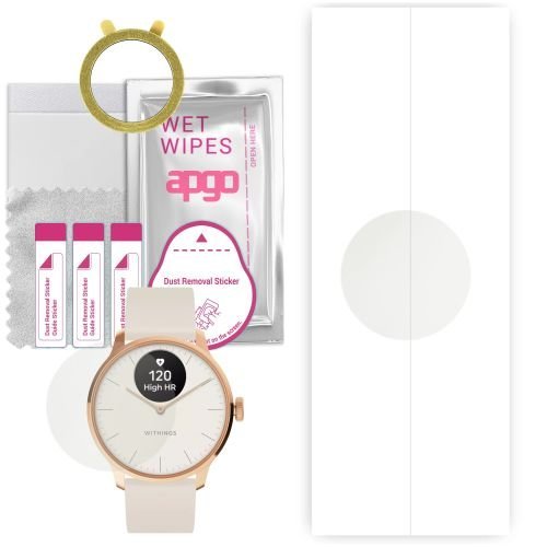 1x folia hydrożelowa MATOWA do Withings ScanWatch Light - apgo Smartwatch Hydrogel MATTE Protection Ochrona na ekran smartwatcha