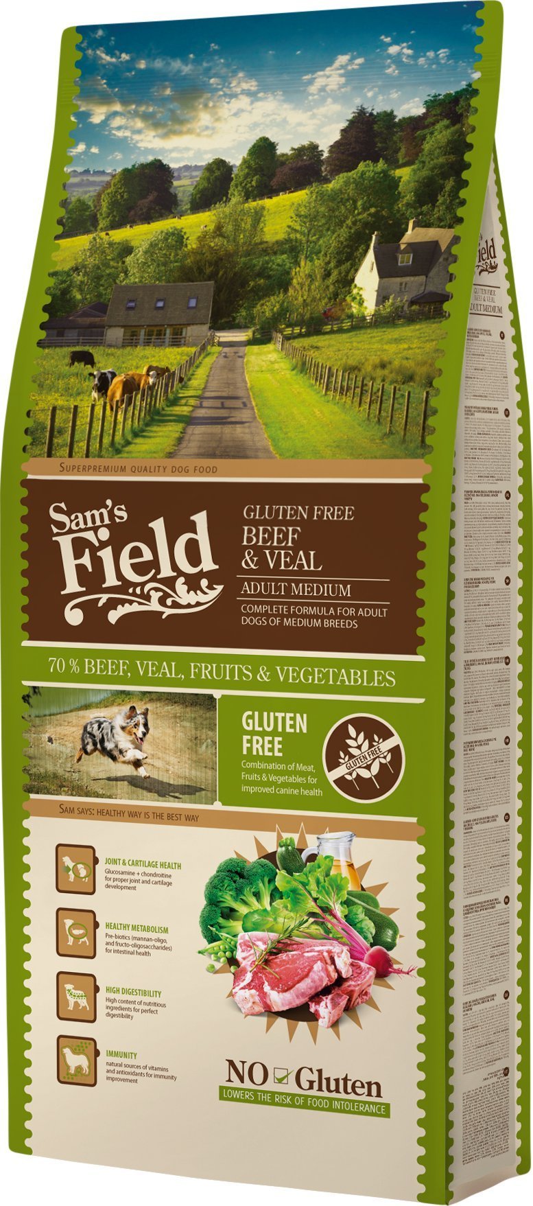 Sams Field Adult Medium Beef & Veal 13 kg