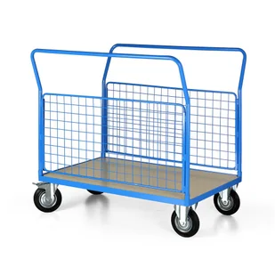 B2B Partner Wózek platformowy z drucianymi bokami, 1200x800 mm CZ50N - Wózki magazynowe - miniaturka - grafika 1