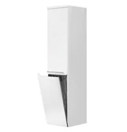 Szafki łazienkowe - Oristo Słupek wiszący SILVER 35 cm z koszem LEWY BIAŁY POŁYSK OR33-SB2D-35-1-KKL OR33-SB2D-35-1-KKL - miniaturka - grafika 1