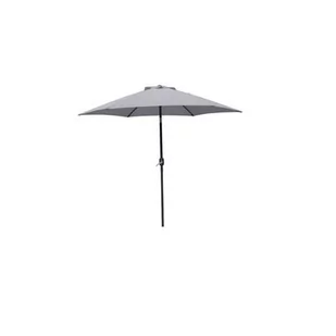 Parasol ogrodowy śr. 270 cm szary - Parasole ogrodowe - miniaturka - grafika 1