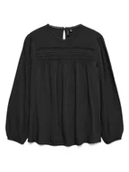 Bluzki damskie - Vero Moda Bluzka w kolorze czarnym - miniaturka - grafika 1