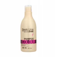 Szampony do włosów - Stapiz Sleek Line Colour Shampoo szampon z jedwabiem do włosów farbowanych 300ml - miniaturka - grafika 1