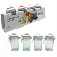 Pojemniki kuchenne - Smukee Home Zestaw Szklanych Pojemników Słoików Słoiczków 60ml 4szt - miniaturka - grafika 1