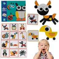 Zabawki interaktywne dla dzieci - Układanka Klocki Edukacyjne Drewniane Zwierzątka - miniaturka - grafika 1