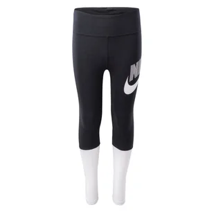 Dziecięce Legginsy NIKE G NSW FAVORITES GX HW LEGGING DV0350-010 – Czarny - Legginsy - miniaturka - grafika 1