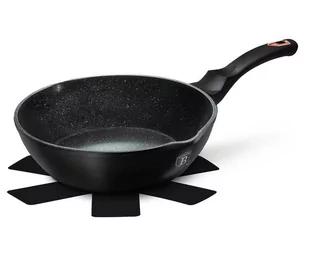 GŁEBOKA PATELNIA GRANITOWA 24cm BERLINGER HAUS BLACK ROSE BH-6184 - Patelnie - miniaturka - grafika 1