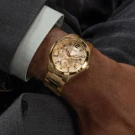 Zegarki męskie - Guess Zen zegarek męski na bransolecie złoty GW0707G3 - miniaturka - grafika 1