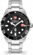 Zegarki męskie - Zestaw męski SWISS MILITARY SMWGH2200301 stalowy sportowy do nurkowania - miniaturka - grafika 1