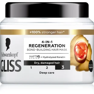 GLISS Trt Aqua Revive Wzmacniająca Maska Do Włosów 4w1 Regenaration 400ml - Maski do włosów - miniaturka - grafika 1