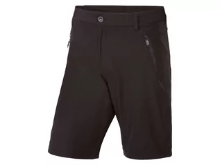 Spodnie sportowe męskie - ROCKTRAIL® Szorty funkcyjne męskie, wodoodporne (56, Czarny) - grafika 1