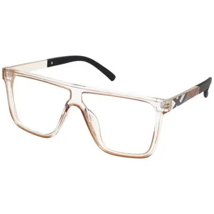 Okulary Prostokątne do komputera z filtrem BLUE LIGHT Pełne szkło Zerówki 2562-4 - Okulary korekcyjne, oprawki, szkła - miniaturka - grafika 1