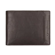 Portfele - TOM TAILOR Męski portfel Sam, format poziomy, ciemny brąz, jeden rozmiar, Dark Brown, jeden rozmiar - miniaturka - grafika 1