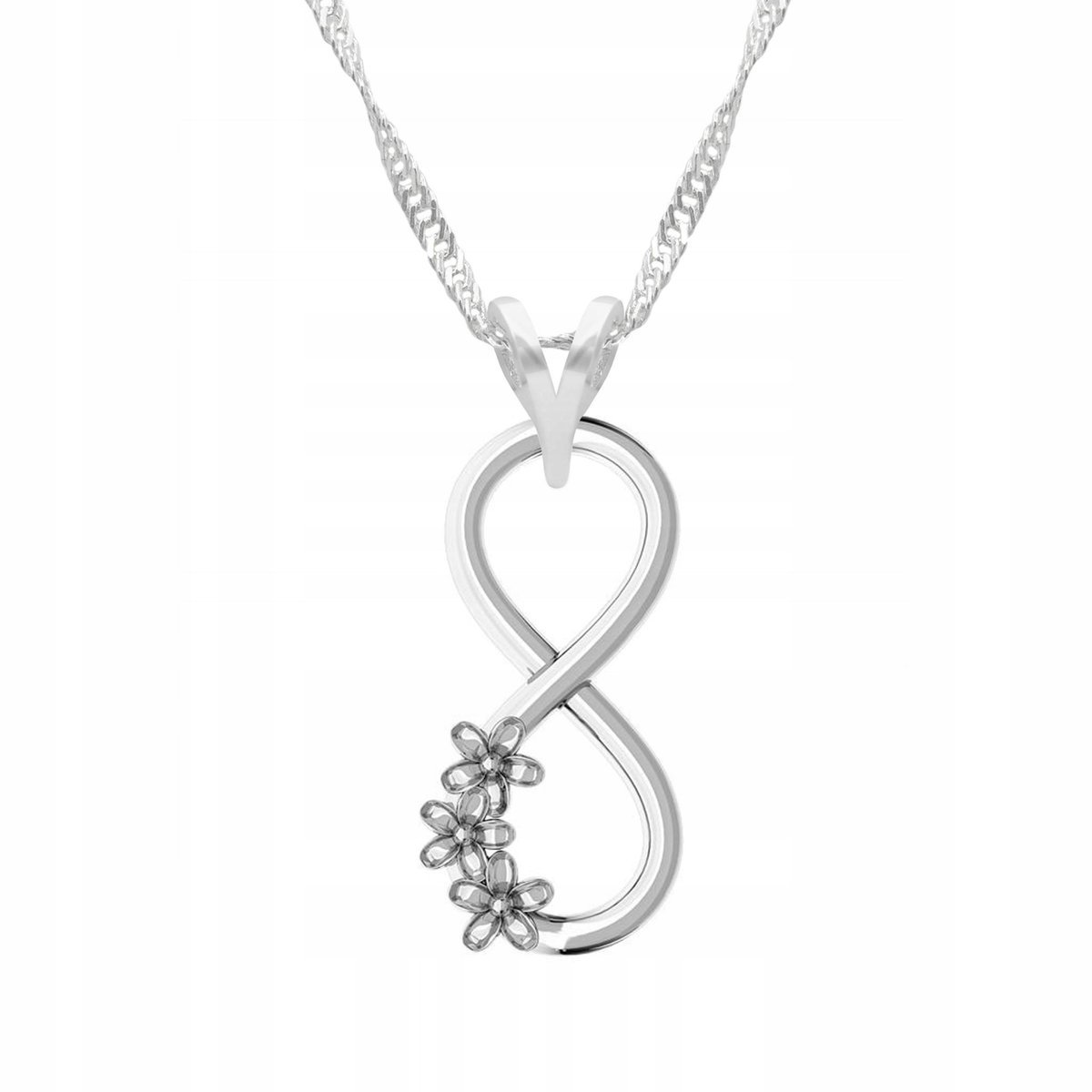 Naszyjnik Srebrny z Nieskończonością Znak Forever Infinity SREBRO 925