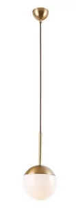 Maxlight LAMPA wisząca DALLAS P0241 szklana OPRAWA zwis kula ball złota P0241 - Lampy sufitowe - miniaturka - grafika 1