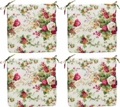 Poduszki na krzesła - Zestaw Poduszek Na Krzesło 40x40 wiązane - miniaturka - grafika 1