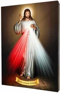 Ikony i obrazy sakralne - Jezus Miłosierny - obraz religijny na desce lipowej - miniaturka - grafika 1
