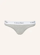Majtki damskie - Calvin Klein Stringi Modern Cotton grau - miniaturka - grafika 1