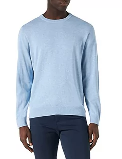 Swetry męskie - bugatti Sweter męski, jasnoniebieski, 3XL - grafika 1
