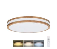 Lampy sufitowe - Solight WO8007 - Oświetlenie ściemnialne LED WOODY LED/48W/230V 3000-6500K śr. 38 cm + pilot - miniaturka - grafika 1