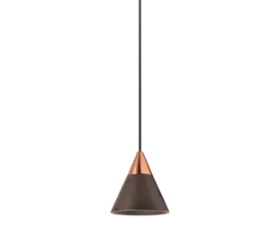 OxyLED Lampa wisząca CONO LV czarna/różowe złoto 895535 - Lampy sufitowe - miniaturka - grafika 1