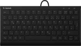 KeySonic KSK-5011ELC (DE) klawiatura USB QWERTZ Niemiecki Czarny 60956 - Klawiatury - miniaturka - grafika 1