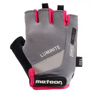 Meteor rękawiczki rowerowe na rower GEL GX34 grey-pink - XL - Rękawiczki rowerowe - miniaturka - grafika 1