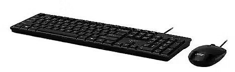 Acer Combo set wired keyboard and mouse AAK400 US Black Retail Pack GP.ACC11.03L