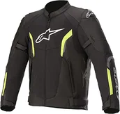 Odzież motocyklowa - Alpinestars Męska kurtka Ast V2 Air Jacket Black/Fluo Yellow Jacket - miniaturka - grafika 1
