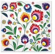 Folia, papier śniadaniowy, serwetki - PAW DECOR COLLECTION Serwetki POLISH FOLK PAW PAW DECOR COLLECTION - miniaturka - grafika 1