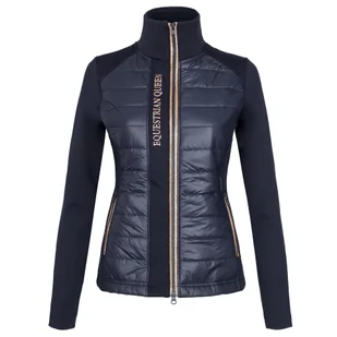 Bluza EQ.QUEEN Elvira 25SS damska Kolor: granatowy/granatowy, Rozmiar: L - Kurtki jeździeckie Bluza EQ.QUEEN Elvira 25SS damska Kolor: granatowy/granatowy, Rozmiar: L - Kurtki jeździeckie - miniaturka - grafika 1