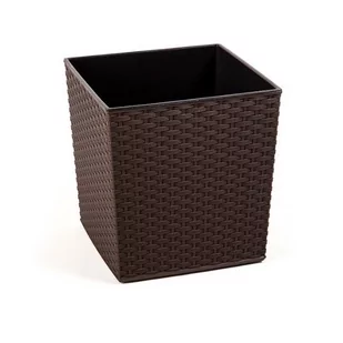 Blumfeldt Garden life Juka wzór rattan mokka 25x25 cm - Donice - miniaturka - grafika 1