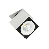 Lampy sufitowe - Italux Spot LAMPA sufitowa SEVILLA SQUARE RECESSED SL7562/28W 4000K WH+BL metalowa OPRAWA LED 28W kostka biały czarny - miniaturka - grafika 1