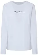 Koszulki i topy damskie - Pepe Jeans Damska koszulka Wendys Ls, Biały (biały), S - miniaturka - grafika 1