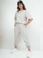 Dresy damskie - Komplet damski dresowy ZIMELAN szary Dstreet AY1031-M - miniaturka - grafika 1