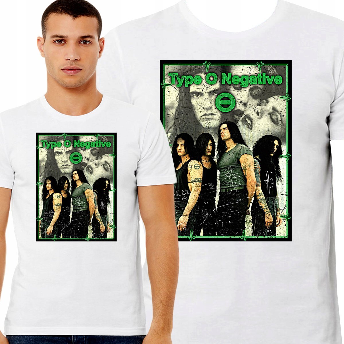 KOSZULKA TYPE O NEGATIVE JAKOŚĆ BAWEŁNA PREZENT METAL GOTHIC L 3383