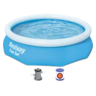 Baseny ogrodowe - Bestway Basen dmuchany 305x76 cm + pompa - miniaturka - grafika 1