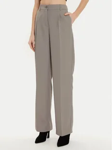 Noisy May Spodnie materiałowe Debbie 27029240 Szary Regular Fit - Spodnie damskie - miniaturka - grafika 1