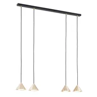 Lampy sufitowe - Lampa wisząca Elit czarno-złota 4xGX53x12W wym: 100 x 90 x 12 cm metal Emibig - miniaturka - grafika 1