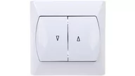 Wyłączniki światła i elektryczne - Ospel Łącznik żaluzjowy Akcent BIAŁY ŁP-7A/00 - miniaturka - grafika 1