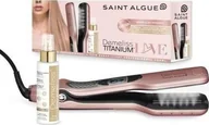 Prostownice i karbownice do włosów - Saint Algue SAINT ALGUE Demeliss TITANIUM Love Edition Prostownica kolorowa Steam GOLD ROSE + zabieg odzywczy 100 ml Kera-PROTEIN - miniaturka - grafika 1